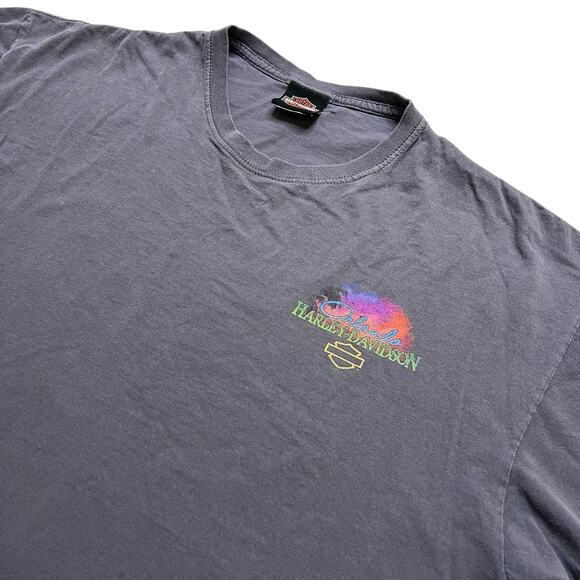 Vintage Harley-Davidson Orlando Florida T-Shirt XL Parrot Bike Sunset Graphic - Picture 10 of 12